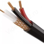 Комбинированный уличный радиочастотный кабель с двумя жилами питания, сечение 2х0,75 Комбинированный кабель PROvision КВК-2П (2*0,75)