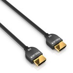 Высокоточные контакты, покрытые 24K золотом, больший размер разъемов HDMI и диаметр кабеля (AWG 28, 6.5 мм) Кабель HDMI PureLink PXL-CBH