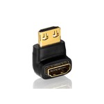 HDMI - HDMI, наклон 270°, покрытые 24K золотом, протестирован на 100%  Угловой адаптер HDMI/HDMI PureLink PI040